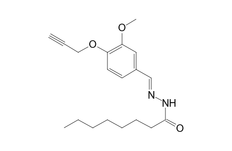 N'-((E)-[3-Methoxy-4-(2-propynyloxy)phenyl]methylidene)octanohydrazide