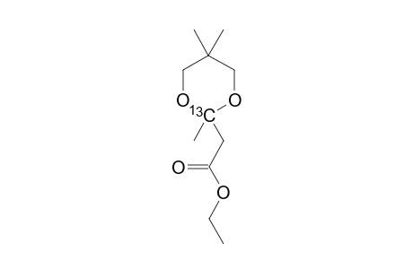 Ethyl 2-((2-13C)-2,5,5-trimethyl-1,3-dioxan-2-yl)acetate