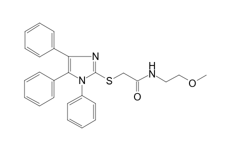 acetamide, N-(2-methoxyethyl)-2-[(1,4,5-triphenyl-1H-imidazol-2-yl)thio]-