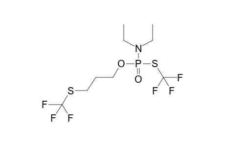 O-(3-TRIFLUOROMETHYLTHIOPROPYL)-S-TRIFLUOROMETHYL-N,N-DIETHYLTHIOAMIDOPHOSPHATE