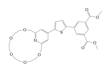 DIMETHYL-5-[5-[3,6,9,12,15-PENTAOXA-21-AZABICYCLO-[15.3.1]-HENICOSA-1(21),17,19-TRIEN-19-YL]-2-THIENYL]-ISOPHTHALATE