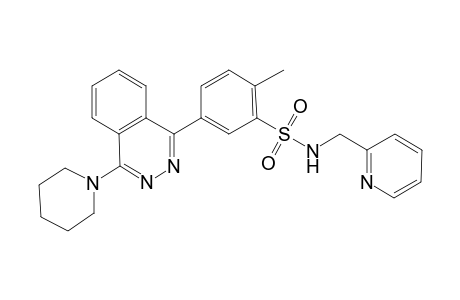 2-Methyl-5-(4-piperidinophthalazin-1-yl)-N-(2-pyridylmethyl)benzenesulfonamide