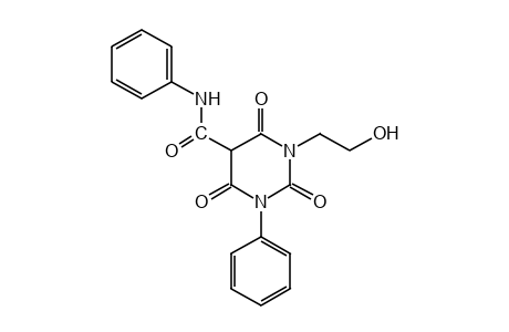 hexahydro-3-(2-hydroxyethyl)-1-phenyl-2,4,6 -trioxo-5-pyrimidine-carboxanilide