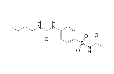 1-[p-(acetylsulfamoyl)phenyl]-3-butylurea