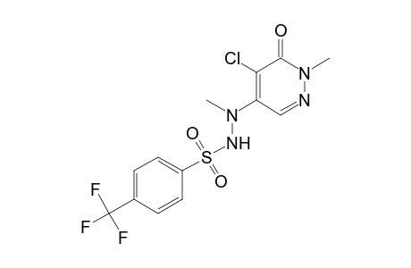 alpha,alpha,alpha-TRIFLUORO-p-TOLUENESULFONIC ACID, 2-(5-CHLORO-1,6-DIHYDRO-1-METHYL-6-OXO-4-PYRIDAZINYL)-2-METHYLHYDRAZIDE