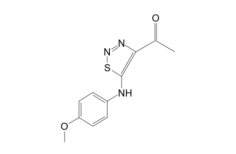 4-acetyl-5-(p-anisidino)-1,2,3-thiadiazole