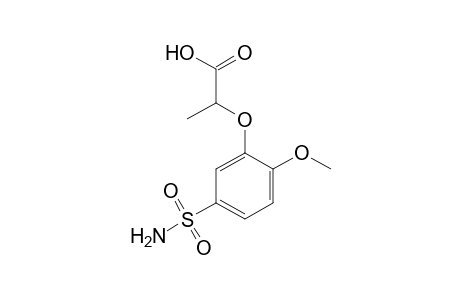 2-(2-methoxy-5-sulfamoylphenoxy)propionic acid