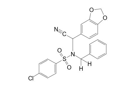 N-benzyl-p-chloro-N-(a-cyanopiperonyl)benzenesulfonamide