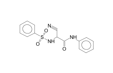 N-BENZENESULPHONYL-ALPHA-CYANO-ALPHA-AMINOACETIC ACID, PHENYLAMIDE