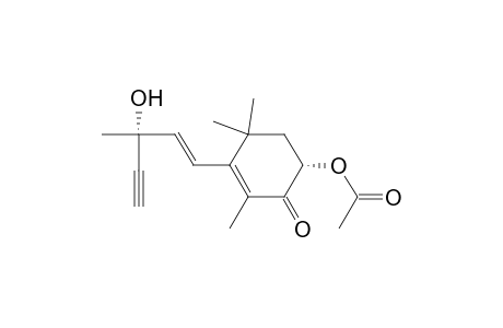 2-Cyclohexen-1-one, 6-(acetyloxy)-3-(3-hydroxy-3-methyl-1-penten-4-ynyl)-2,4,4-trimethyl- , [R*,S*-(E)]-(.+-.)-