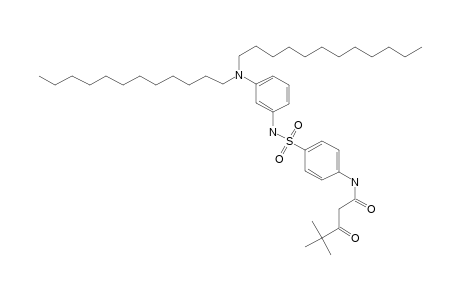 Pentanamide, N-[4-[[[3-(didodecylamino)phenyl]amino]sulfonyl]phenyl]-4,4-dimethyl-3-oxo-