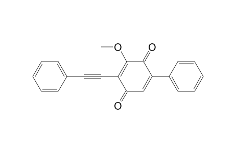 3-Methoxy-5-phenyl-2-(phenylethynyl)-2,5-cyclohexadiene-1,4-dione