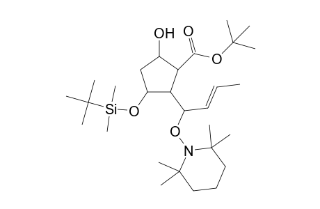 3-[tert-butyl(dimethyl)silyl]oxy-5-hydroxy-2-[(E)-1-(2,2,6,6-tetramethylpiperidino)oxybut-2-enyl]cyclopentanecarboxylic acid tert-butyl ester