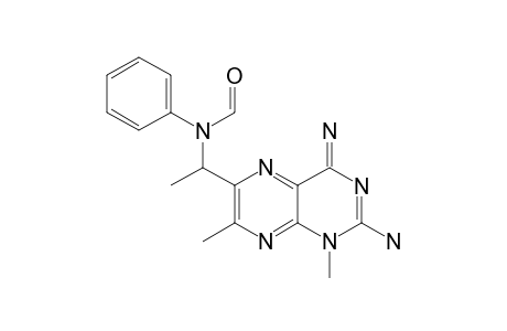 1-METHYL-2-AMINO-6-(N-FORMYLANILINO)-METHYL-7-METHYLPTERIDIN-4(1H)-IMINE