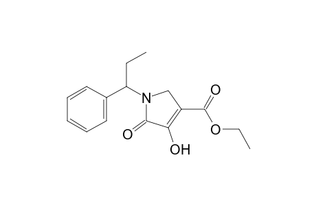 4-hydroxy-5-oxo-1-(l-phenylpropyl)-3-pyrroline-3-carboxylic acid, ethyl ester