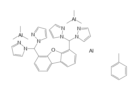 aluminum 1-[[6-[di(pyrazol-1-yl)methyl]dibenzofuran-4-yl]-pyrazol-1-yl-methyl]pyrazole toluene trimethylalumane