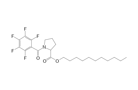 L-Proline, N-(pentafluorobenzoyl)-, undecyl ester