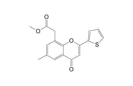 8-(Methoxycarbonylmethyl)-6-methyl-2-(2-thienyl)-4H-1-benzopyran-4-one