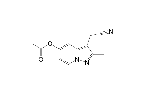 5-acetoxy-3-cyanomethyl-2-methylpyrazolo[1,5-a]pyridine