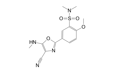 benzenesulfonamide, 5-[4-cyano-5-(methylamino)-2-oxazolyl]-2-methoxy-N,N-dimethyl-