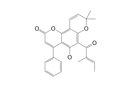 5-HYDROXY-8,8-DIMETHYL-6-[(E)-2-METHYLBUT-2-ENOYL]-4-PHENYL-2H,8H-BENZO-[1,2-B:3,4-B']-DIPYRAN-2-ONE;5-HYDROXY-COUMARIN