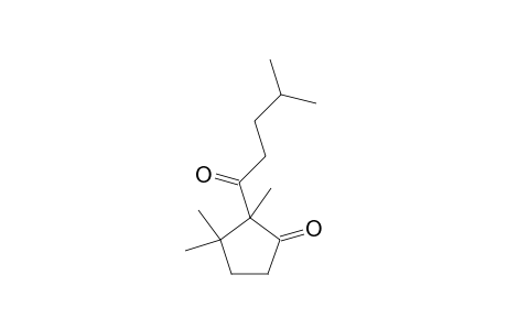 2,3,3-trimethyl-2-(4-methyl-1-oxopentyl)-1-cyclopentanone