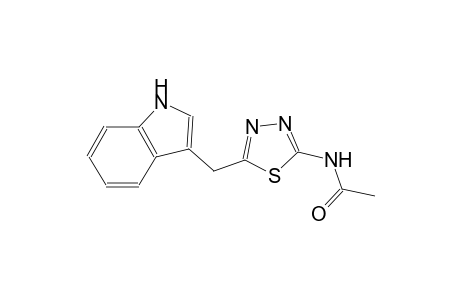 N-[5-(1H-indol-3-ylmethyl)-1,3,4-thiadiazol-2-yl]acetamide