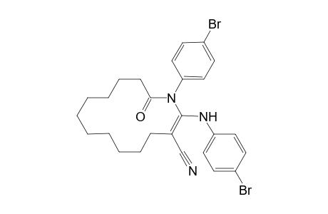 s-cis-(2Z)-1-(4-Bromophenyl)-2-(4-bromophenylamino)-14-oxo-1-azacyclotetradec-2-ene-3-carbonitrile