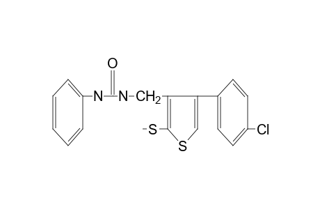 1-[4-(p-chlorophenyl)-2-(methylthio)-3-thenyl]-3-phenylurea