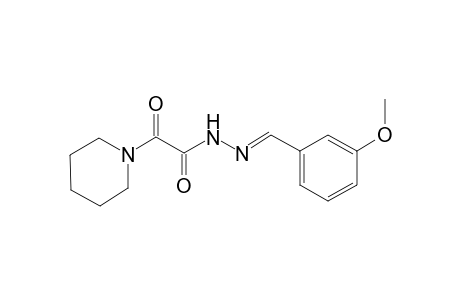 1-piperidineacetic acid, alpha-oxo-, 2-[(E)-(3-methoxyphenyl)methylidene]hydrazide