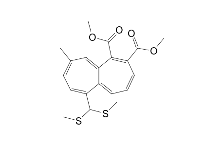 Dimethyl 10-[bis(methylthio)methyl]-7-methylheptalene-4,5-dicarboxylate