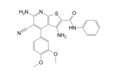 thieno[2,3-b]pyridine-2-carboxamide, 3,6-diamino-5-cyano-4-(3,4-dimethoxyphenyl)-N-phenyl-