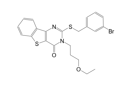 2-[(3-bromobenzyl)sulfanyl]-3-(3-ethoxypropyl)[1]benzothieno[3,2-d]pyrimidin-4(3H)-one