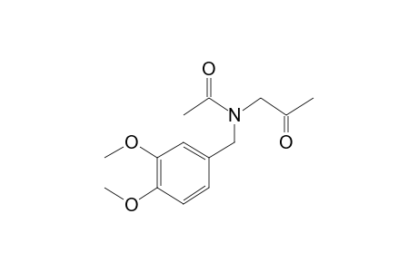 N-(3,4-Dimethoxybenzyl)-N-(2-oxopropyl)acetamide