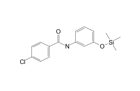 4-Chloro-N-(3-hydroxyphenyl)benzamide, tms derivative