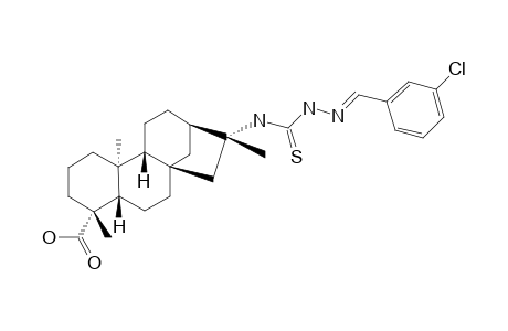 N1-(E)-(3-CHLOROPHENYL)-N4-(ENT-KAUREN-16-BETA-METHYL-19-OIC-ACID)-THIOSEMICARBAZONE