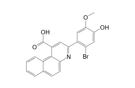 3-(2-Bromo-4-hydroxy-5-methoxy-phenyl)-benzo[f]quinoline-1-carboxylic acid