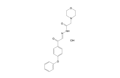 4-morpholineacetic acid, p-phenoxyphenacylidenehydrazide, hydrochloride
