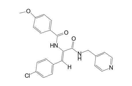 benzamide, N-[(Z)-2-(4-chlorophenyl)-1-[[(4-pyridinylmethyl)amino]carbonyl]ethenyl]-4-methoxy-