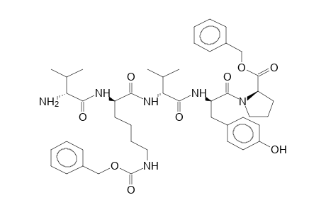 VALINE-(BENZYLOXYCARBONYL)LYSINE-VALINE-TYROSINE-PROLINE-O-BENZYLPENTAPEPTIDE