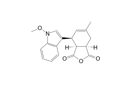 1H-Indole, 3-(1,3,3a,4,7,7a-hexahydro-6-methyl-1,3-dioxo-4-isobenzofuranyl)-1-methoxy-, (3a.alpha.,4.beta.,7a.alpha.)-(.+-.)-