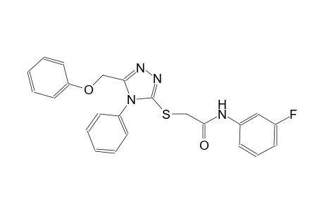 N-(3-fluorophenyl)-2-{[5-(phenoxymethyl)-4-phenyl-4H-1,2,4-triazol-3-yl]sulfanyl}acetamide