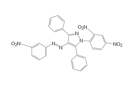 1-(2,4-Dinitrophenyl)-3,5-diphenyl-4-[(m-nitrophenyl)azo]pyrazole