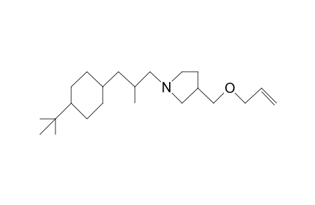 Pyrrolidine, 1-[3-[4-(1,1-dimethylethyl)cyclohexyl]-2-methylpropyl]-3-[(2-propenyloxy)methyl]-