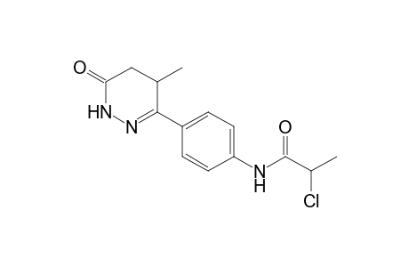 Propanamide, 2-chloro-N-[4-(1,4,5,6-tetrahydro-4-methyl-6-oxo-3-pyridazinyl)phenyl]-