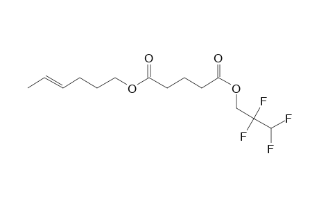 Glutaric acid, hex-4-en-1-yl 2,2,3,3-tetrafluoropropyl ester