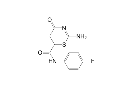 2-Amino-N-(4-fluorophenyl)-4-oxo-5,6-dihydro-4H-1,3-thiazine-6-carboxamide