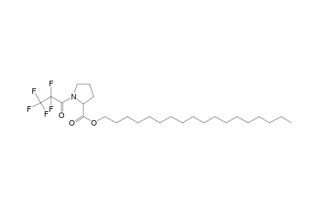 L-Proline, N-pentafluoropropionyl-, octadecyl ester