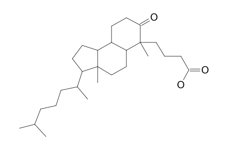 4,5-Secocholestan-4-oic acid, 5-oxo-