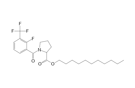 L-Proline, N-(2-fluoro-3-trifluoromethylbenzoyl)-, undecyl ester